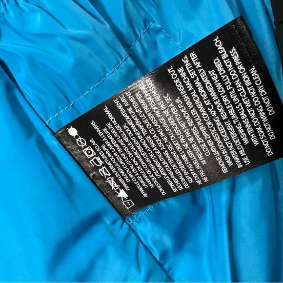 Mackage Girl's Fur-Trim Classic Down Jacket Aqua Blue Size 10 $650